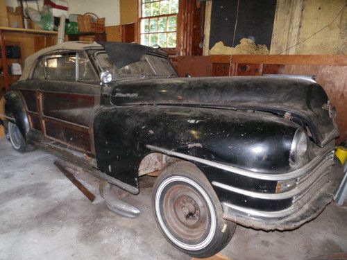 1948 chrysler town and country woody convertible "true classic"