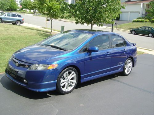 Nice 2007 honda civic si 6 speed hard to find fiji pearl blue