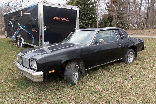 Black auto trans 355 motor clean black leather interior needs some tlc