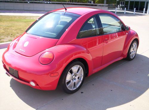 **low reserve** 2003 volkswagon beetle turbo "s" texas red**