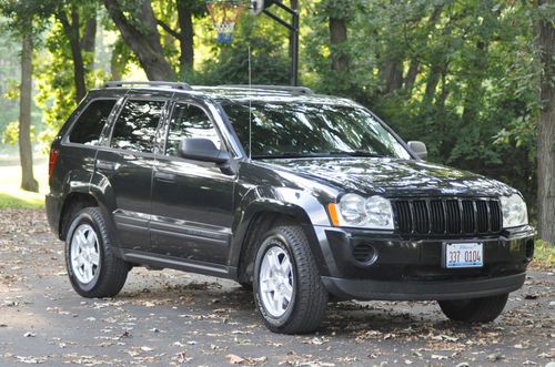 Jeep grand cherokee 2005 laredo 4x4 suv no reserve black/ gray interior