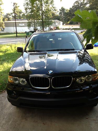 2005 bmw x5 3.0i sport utility 4-door 3.0l black/beige leather premium package