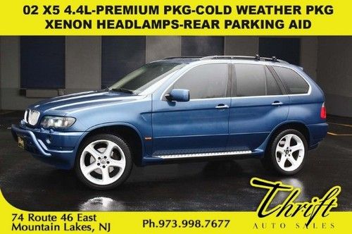 02 x5 4.4l-premium pkg-cold weather pkg-xenon headlamps-rear parking aid