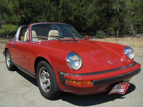 1976 Porsche 911 S Targa 56k miles, image 2