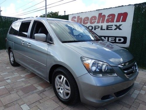 2007 honda odyssey ex-l 1 owner florida family van 8 pass lthr &amp; roof automatic