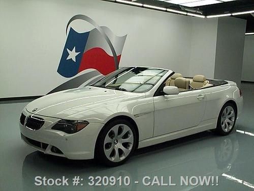 2004 bmw 645ci sport convertible auto nav xenons 41k mi texas direct auto