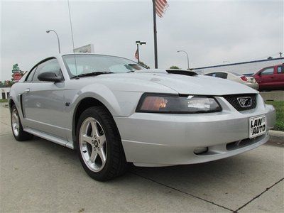 Silver coupe gt clean title finance chrome wheels leather manual air premium