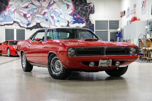 1970 plymouth cuda v code 440 6pack - rotisserie restored