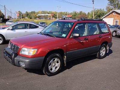 No reserve 2002 subaru forester awd runs solid cold a.c. power options cln body