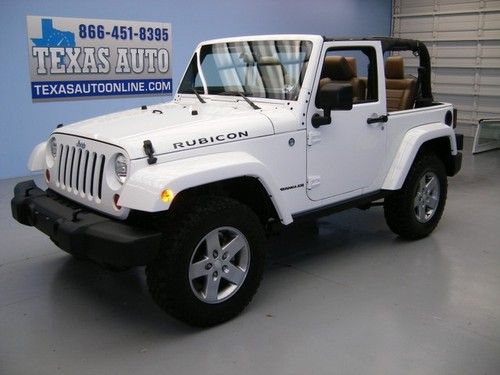 We finance!!!  2012 jeep wrangler rubicon 4x4 hard top heated leather texas auto