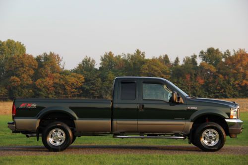 2003 ford f250 xcab lariat fx4 7.3l diesel 79k actual miles 4x4 mint no reserve