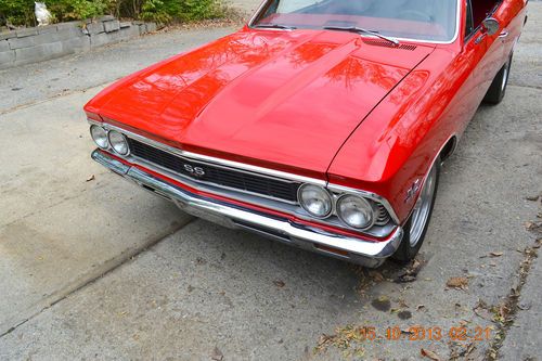 1966 CHEVELLE SS 427 REAL 138 VIN SS BEAUTIFUL  SHOW QUALITY VIPER RED PAINT, image 8