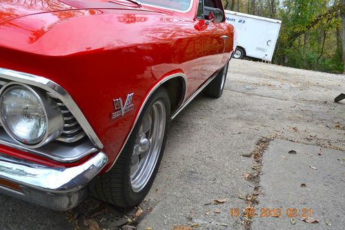 1966 CHEVELLE SS 427 REAL 138 VIN SS BEAUTIFUL  SHOW QUALITY VIPER RED PAINT, image 9
