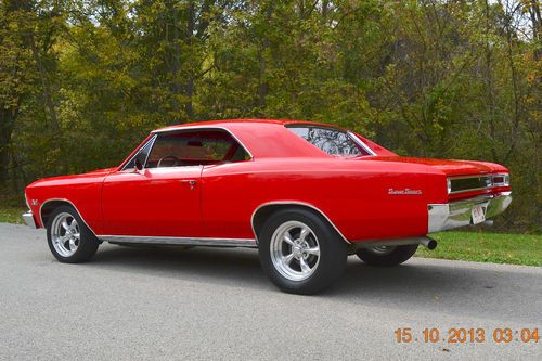 1966 CHEVELLE SS 427 REAL 138 VIN SS BEAUTIFUL  SHOW QUALITY VIPER RED PAINT, image 17
