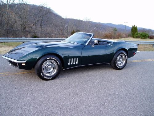 1968 chevrolet corvette convertible_427_4-spd_3k miles on frame off restoration