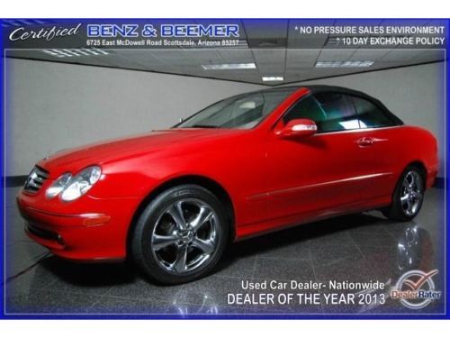 3.2l convertible clk mercedes convertible red 2005