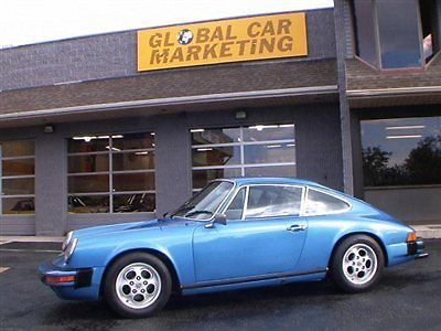 1976 porsche 912 e coupe, rare minerva blue with custom 5k type 4 motor!