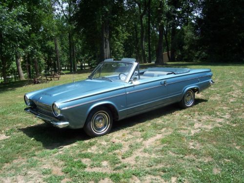 1963 dodge dart convertible, blue w white top, slant 6, push button trans auto