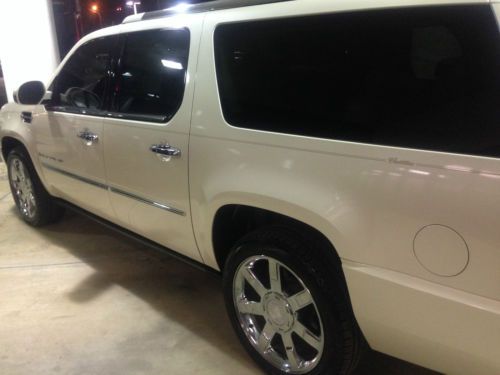 2008 cadillac escalade esv pearl white
