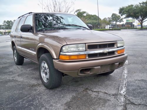 2004 chevrolet blazer ls 4x4 automatic cold a/c hot heat no rust $99 no reserve