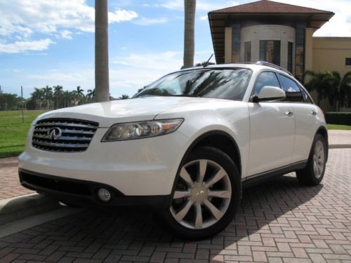 2003 infiniti fx45 awd heated seats bose premium pkg sunroof white/tan