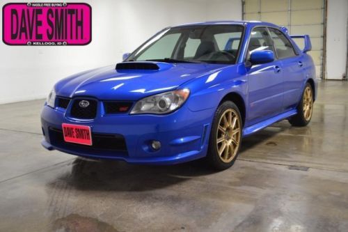 2006 blue wrx sti awd 6spd manual cloth ac cruise rear spoiler! only 50k mi!!!