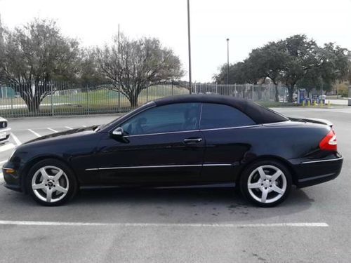 2005 mercedes benz clk500 black convertible cabriolet cpo amg body