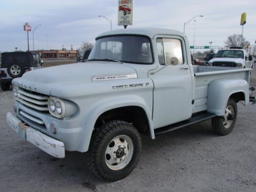 Rare 1958 dodge w100 power wagon power giant!!!! no reserve!!!!!