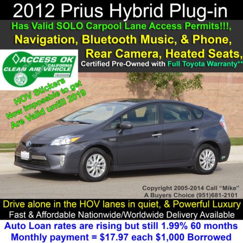 Valid hov stickers till 2019, navigation, bluetooth, camera! &#034;leather optional&#034;!