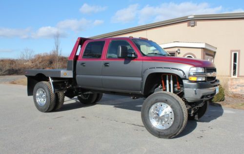 2002 chevrolet silverado 3500 4 door diesel lifted with 22.5&#039;s