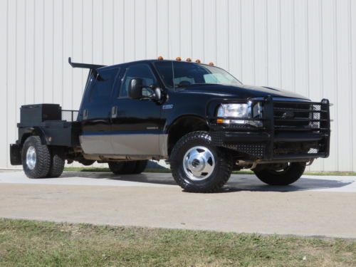 02 F350 LARIAT (7.3) POWER-STROKE (1-OWNER) CARFAX 4WD CUSTOM-FLAT-BED NEW-TIRES, US $13,995.00, image 4