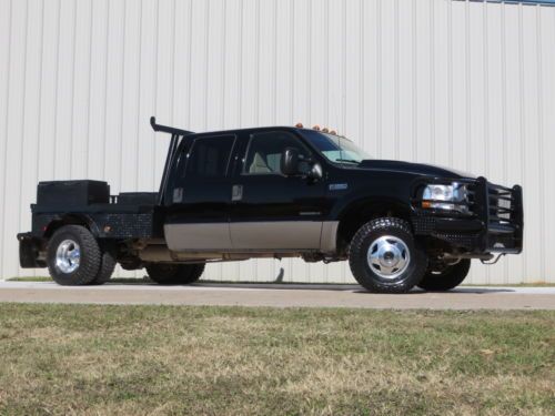 02 F350 LARIAT (7.3) POWER-STROKE (1-OWNER) CARFAX 4WD CUSTOM-FLAT-BED NEW-TIRES, US $13,995.00, image 5