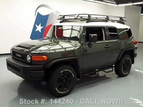 2012 toyota fj cruiser 4x4 trd pkg auto leather 11k mi texas direct auto