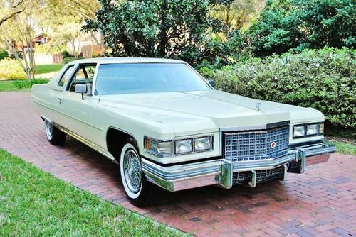 Absolutly 2012 senior aaca winner 1976 cadillac coupe deville 11195 miles as new