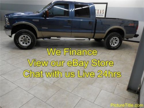 05 f250 lariat fx-4 4x4 leather crew wheels powerstroke diesel we finance txtrk