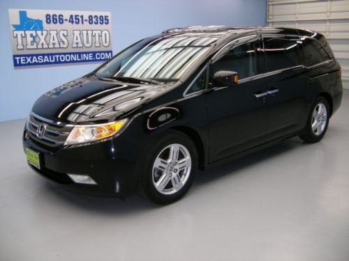 We finance!!!  2011 honda odyssey touring roof nav heated leather 35k texas auto