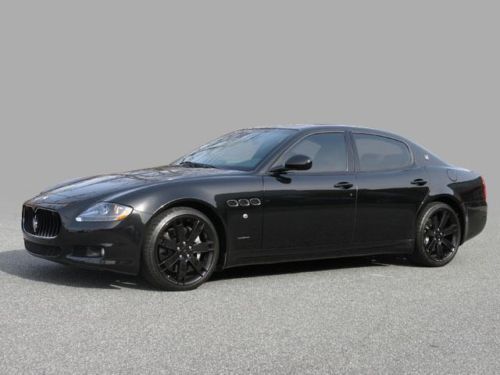 2011 maserati quattroporte s/ black over cuoio/ one owner/ ga car, great condtn!