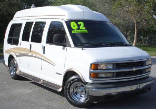 2002 chevy express conversion van, 4.3l v6, aut trans, high top, no reserve.