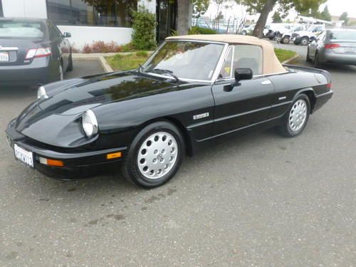 1990 alfa romeo "quadrifoglio" convertible roadster   "no reserve"