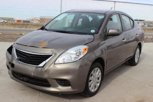 2013 nissan versa sv damaged salvage fixer runs!! low miles export welcome l@@k!