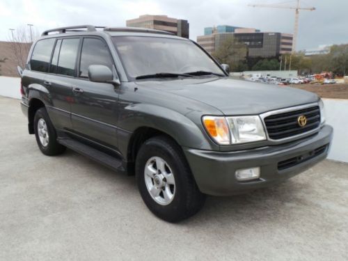1999 toyota land cruiser 4x4 gray tan leather 168k miles locking diff ship assis