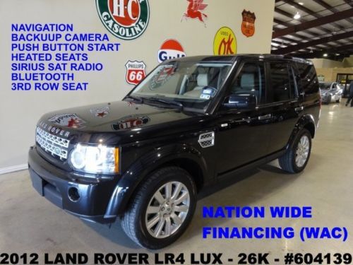 2012 lr4 hse lux,sunroof,nav,back-up,htd lth,logic7,3rd row,26k,we finance!!