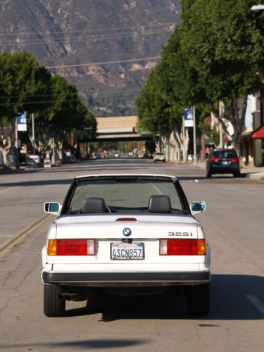 1991 bmw 325i convertible - white - california car - runs great!