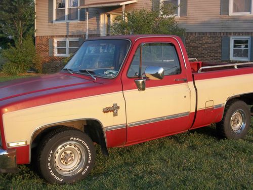 1982 chevy silverado pickup truck 3-owner 130,000 miles chevrolet silverado p/u