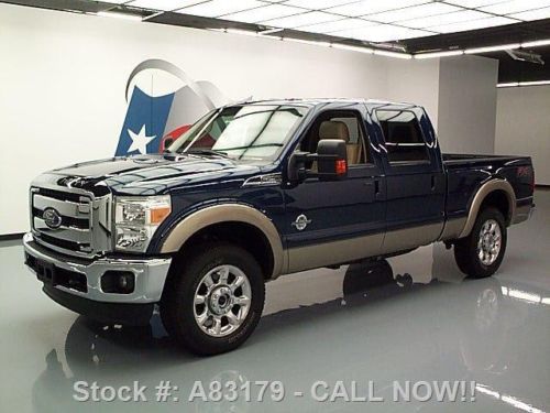 2013 ford f-250 lariat crew fx4 4x4 diesel sunroof nav texas direct auto