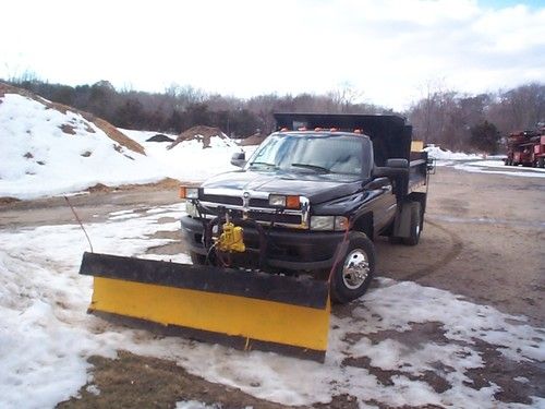 2001 dodge ram 3500 4x4 cummins dump plow 50,000 miles