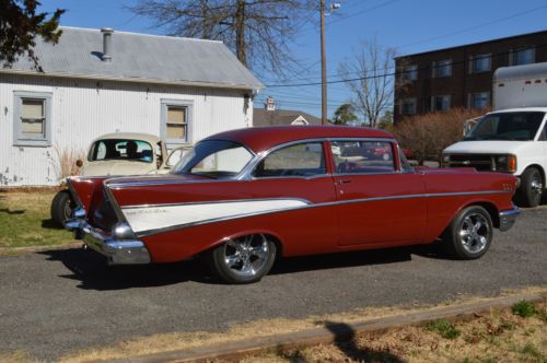 1957 CHEVY BELAIR POST SBC AUTO VERY NICE DRIVER 57 TRI FIVE TURN KEY AND GO, image 3