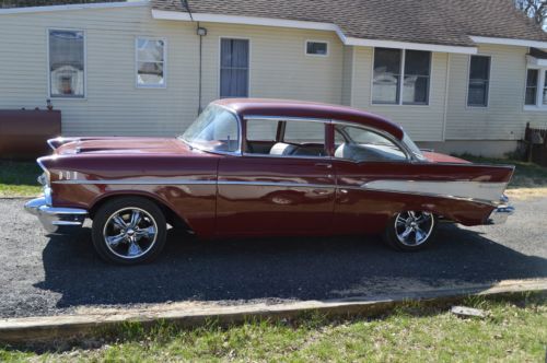 1957 CHEVY BELAIR POST SBC AUTO VERY NICE DRIVER 57 TRI FIVE TURN KEY AND GO, image 7