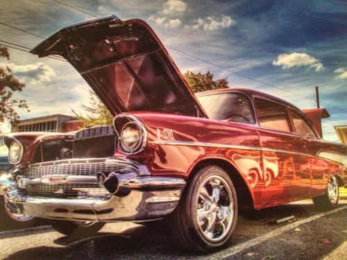 1957 CHEVY BELAIR POST SBC AUTO VERY NICE DRIVER 57 TRI FIVE TURN KEY AND GO, image 8