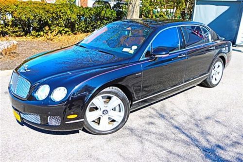 2009 bentley continental flying spur for sale~onyx &amp; saddle~dual headrest dvd~a+